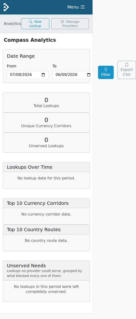 Analytics actions outside the viewport